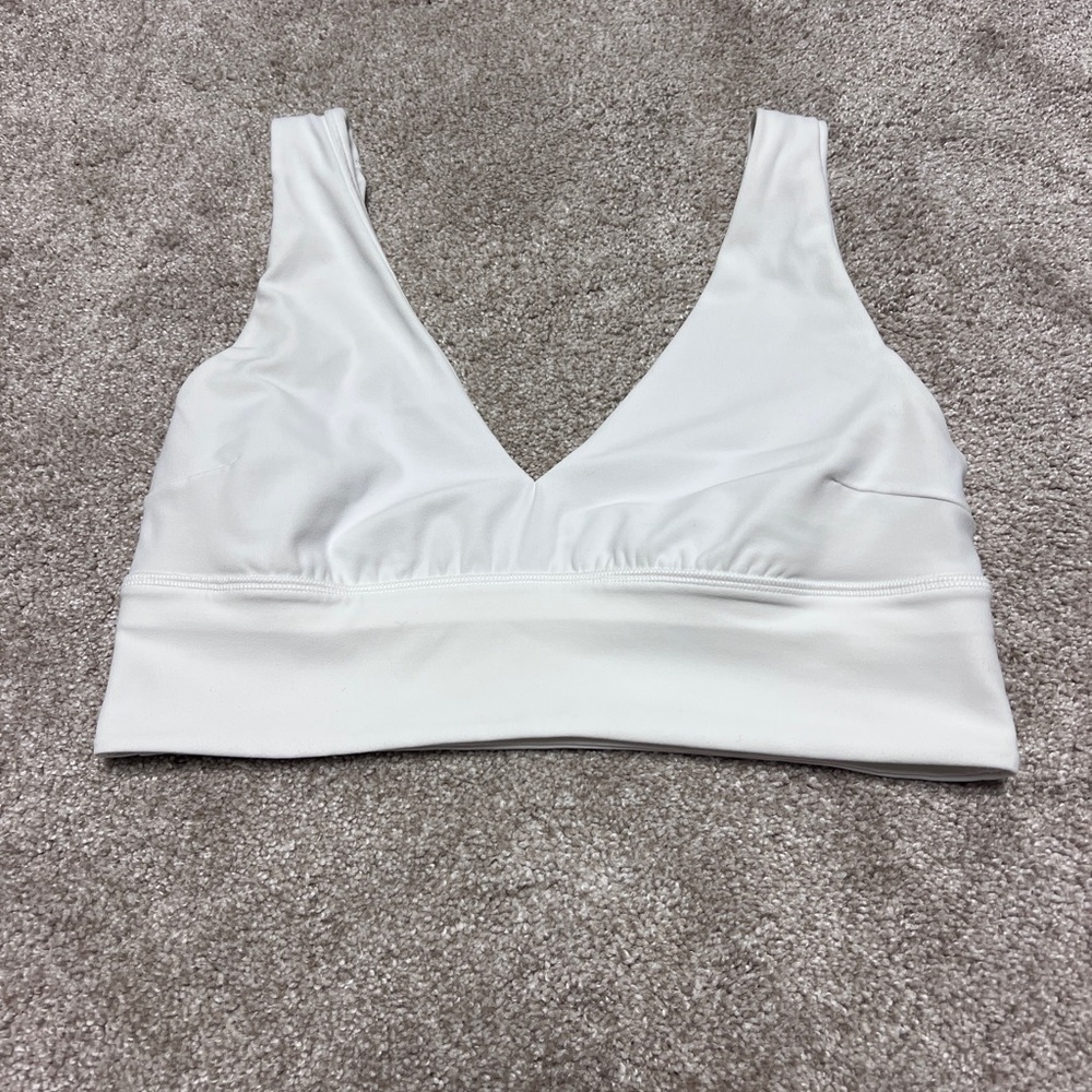Lululemon White Athletic Bra Top